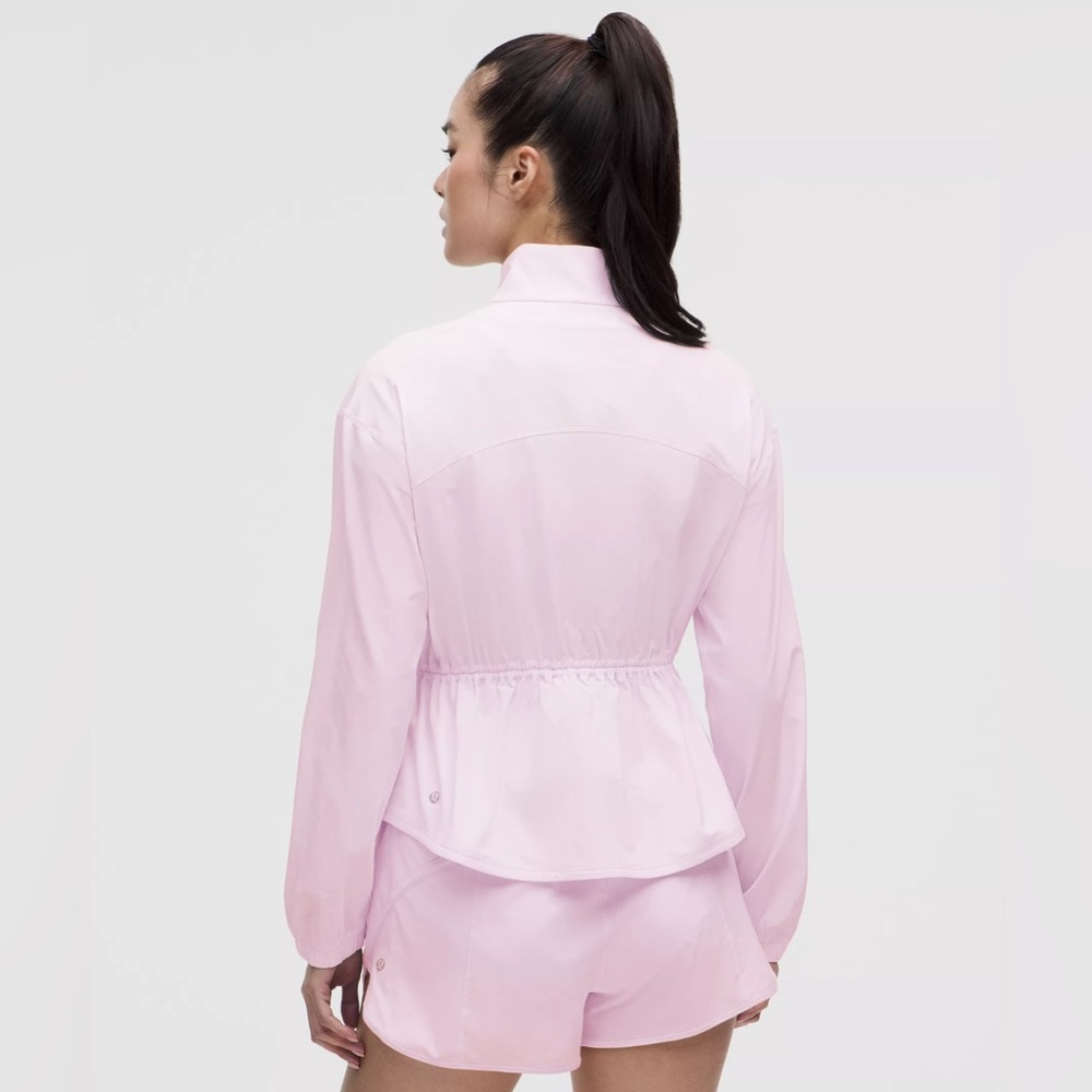 Lululemon UV-Protective Cinch-Waist Running Jacket Color - Pink Organza - Picture 3 of 9